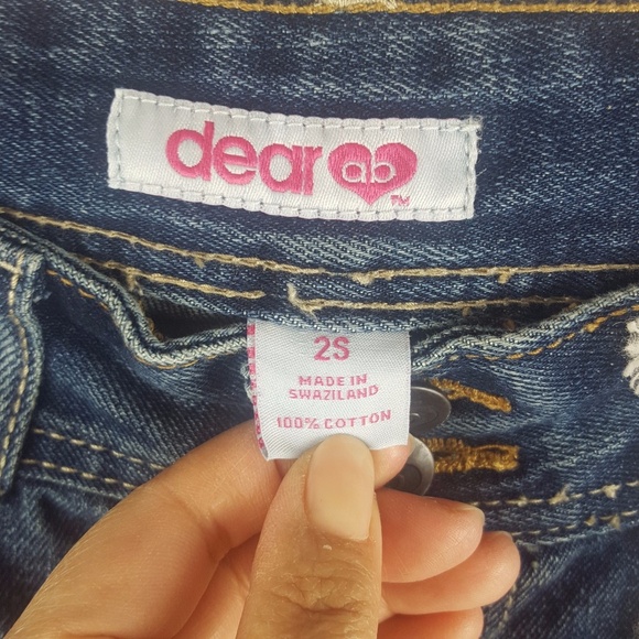 NWT Dear ab bootleg low rise denim jeans Size 2P - Picture 4 of 5